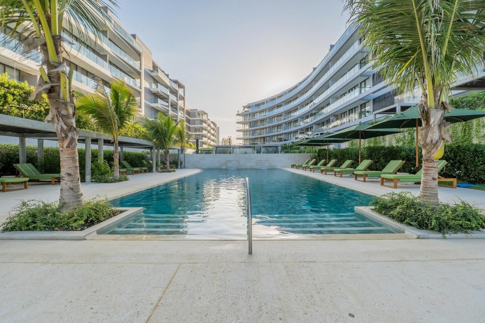 Apartamento Wake Up To The Ocean, True Beachfront Terrace Cartagena