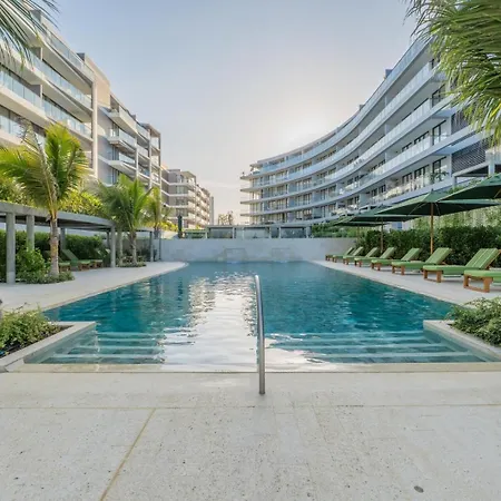 Apartamento Wake Up To The Ocean, True Beachfront Terrace Cartagena